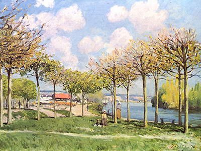 The Seine at Bougival Alfred Sisley